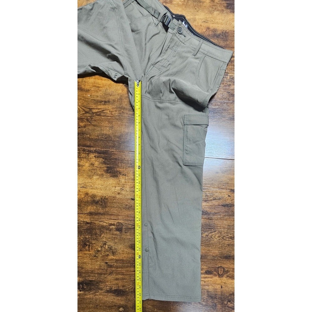 Prana Stretch Zion Pants Men's 32x30 Brown Straight Leg Hiking Climb Cargo - Picture 4 of 6